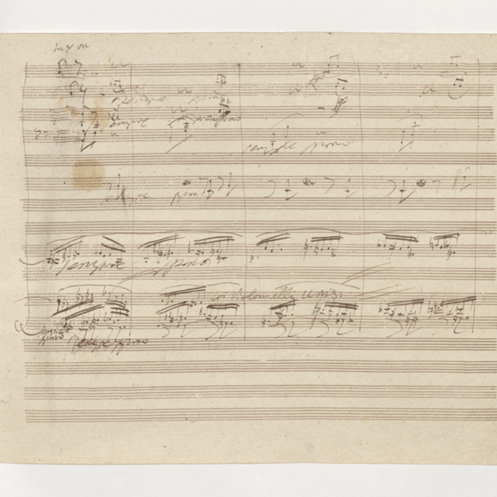 Manuscrito Novena Sinfonia Himno de la Alegria