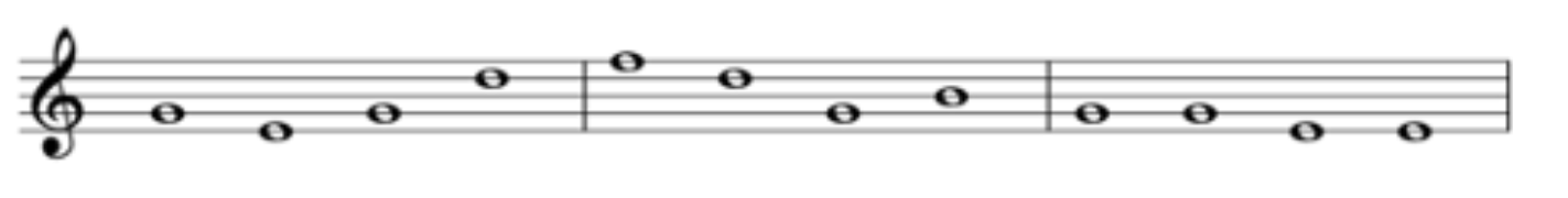 sonidos en lineas clave de sol lectura de partituras