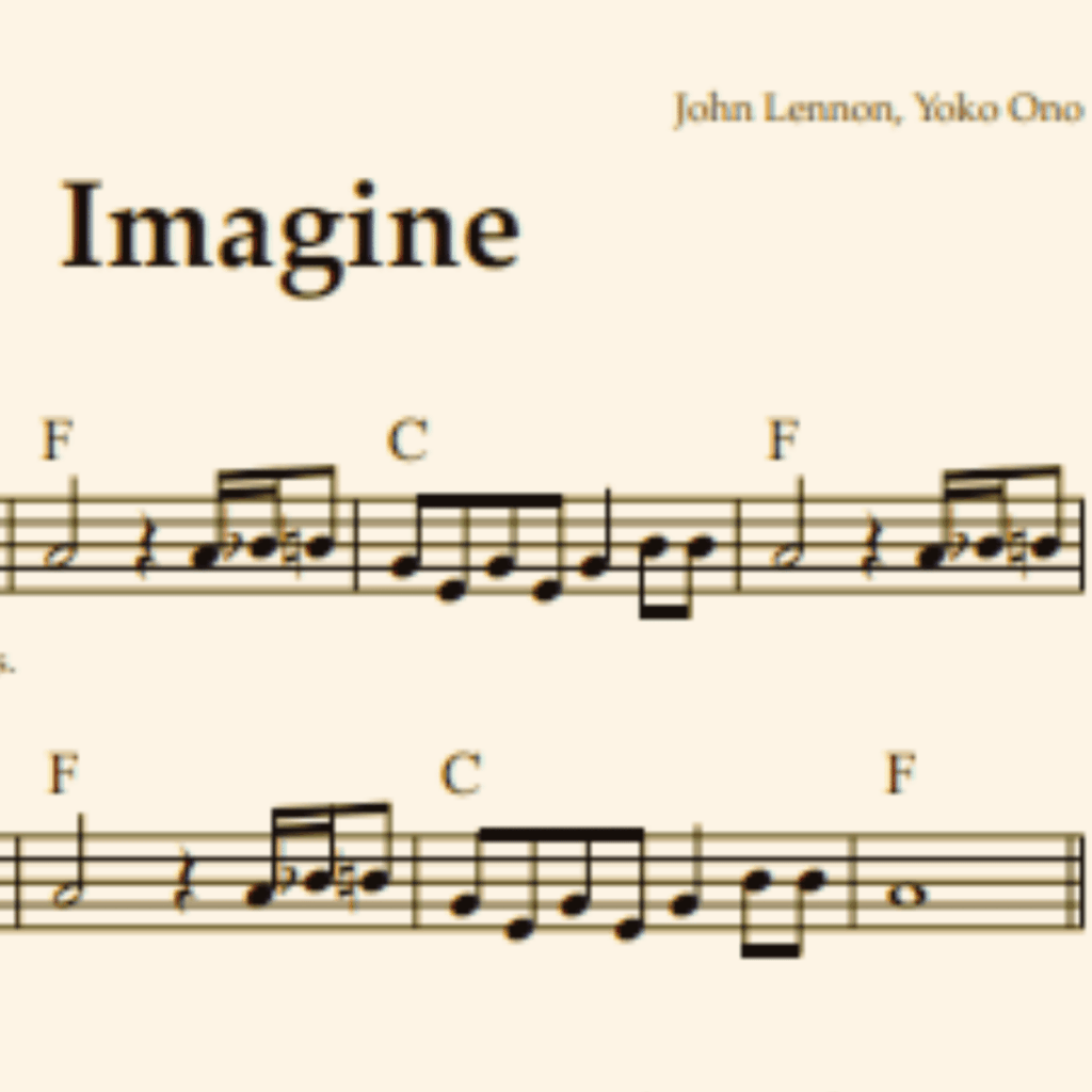imagine partitura piano